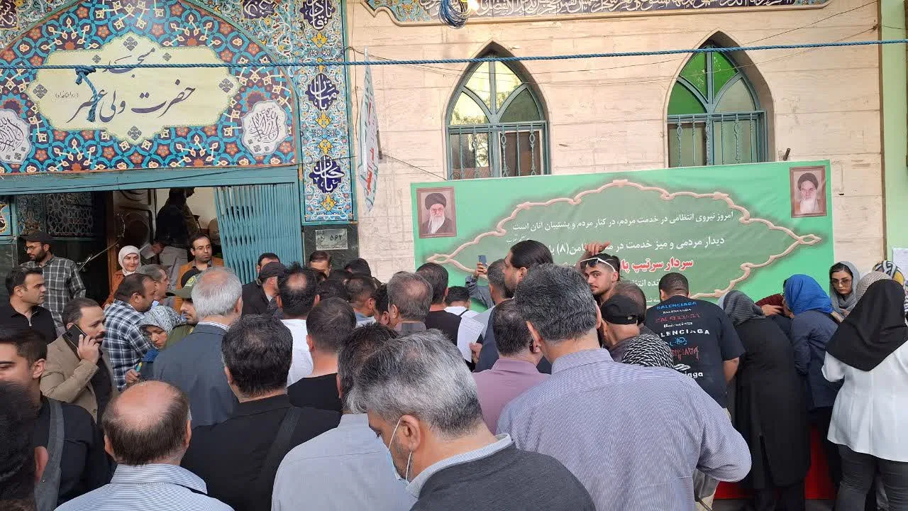 🔺حضور سردار محمدیان در مسجد